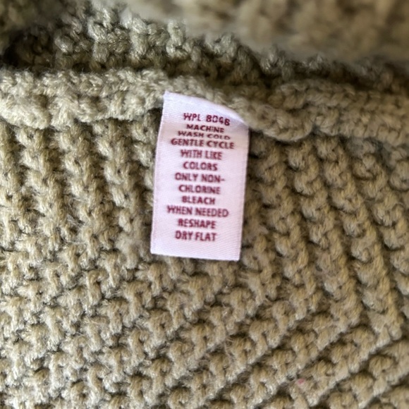 JM collection, green witchy, cottagecore peasant sleeve cardigan, womens size L​ - Picture 4 of 6